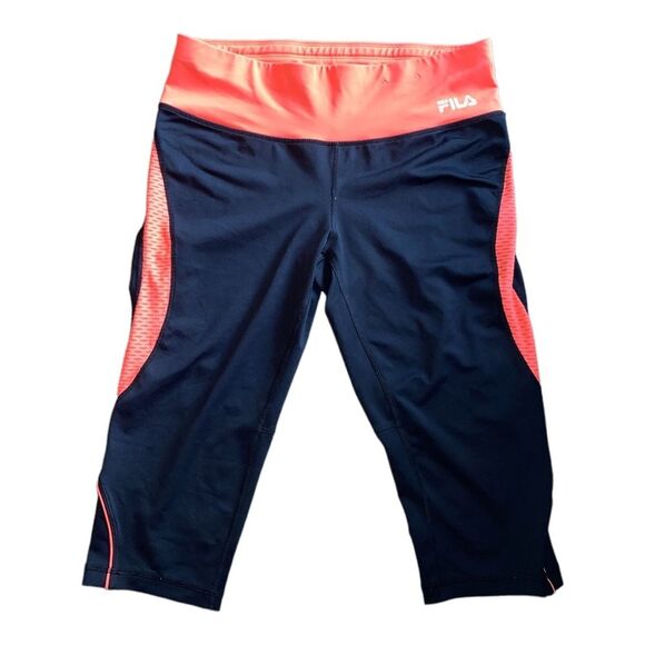 FILA Athletic Yoga Running Crop Pants sz M - Picture 1 of 8